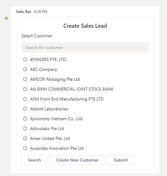 Sales Lead Management Bot